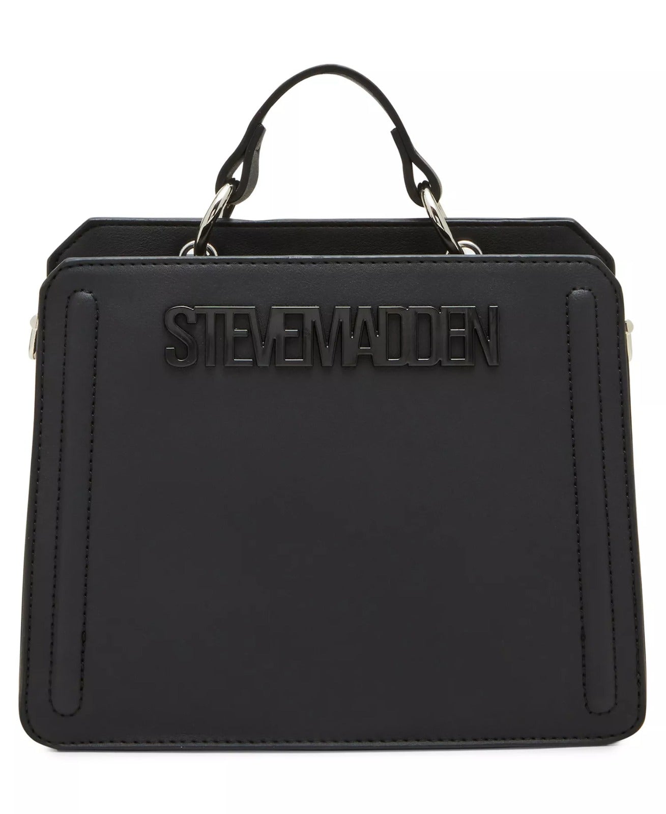 Steve Madden Structured Satchel Negro