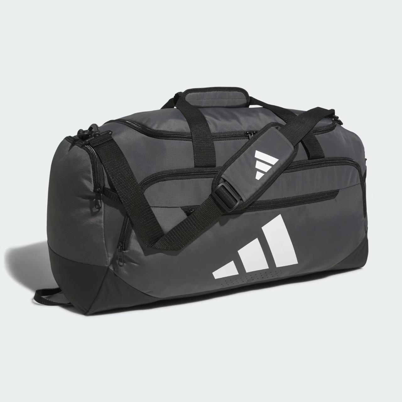 Bolso Deportivo Adidas Duffel Bag — Gris/Negro