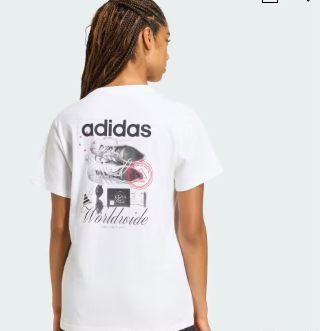 Camiseta Adidas Worldwide — Blanca