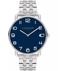 Reloj Coach New York Plateado Esfera Azul