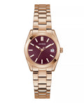 Reloj Guess Dorado Rosa Esfera Vinotinto
