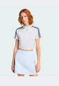 Set Adidas Crop — Blanco con Falda