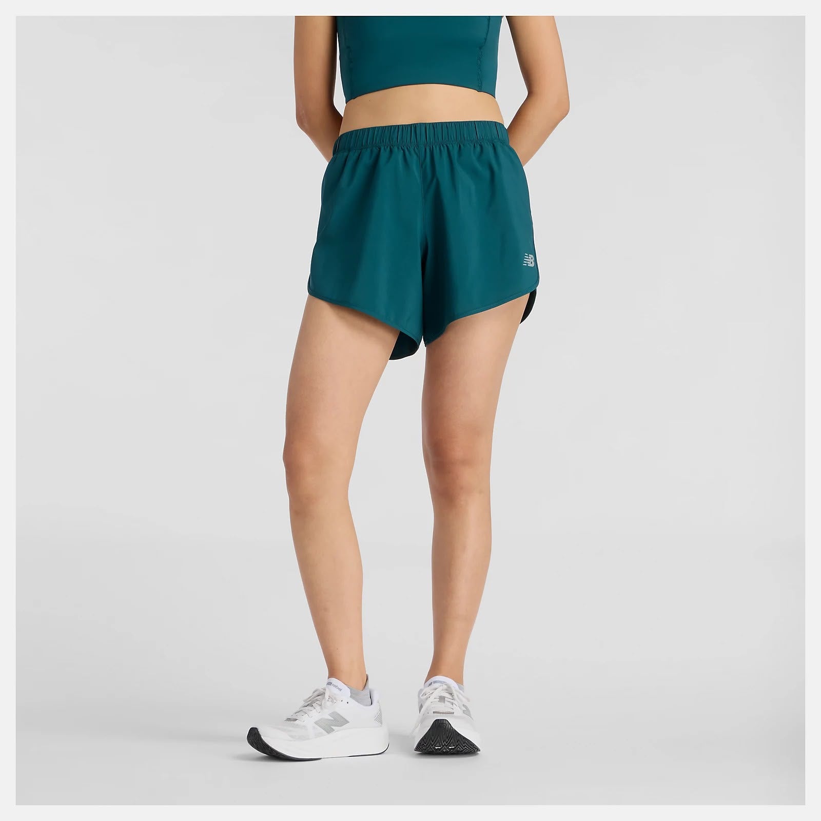 New Balance Short Deportivo — Verde Petróleo