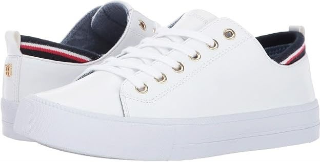 Tommy Hilfiger Tenis Blancos — Lona Clásica
